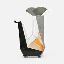 Ewer by John Gill, 2001, glazed stoneware, sold Oct 2024