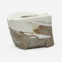 Table Rock by Les Manning, 1998, stoneware, porcelain, sold Oct 2024
