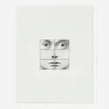 Tetsu Okuhara, Six Part Face, 2002, gelatin silver prints mounted to mat board