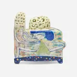 Kevin Snipes, Dang, 2010, porcelain, glaze, underglaze, oxide wash