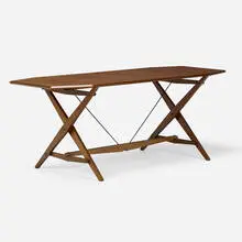 Table, model TL2 by Franco Albini, c. 1950, walnut, steel, sold Oct 2024