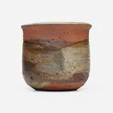 Vase by Toshiko Takaezu, c. 1975, glazed stoneware, sold Oct 2024