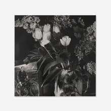 Jeannette Barron, Motorcycle with Flowers, 1983, gelatin silver print