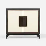 Philip Nimmo, Fancy cabinet, c. 2000, lacquered and ebonized walnut, bronze