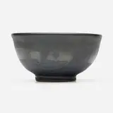 Tea bowl by Toshiko Takaezu, c. 1995, glazed porcelain, sold Oct 2024