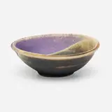 Ocean Edge bowl by Toshiko Takaezu, c. 1998, glazed porcelain, sold Oct 2024