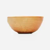 Tea bowl by Toshiko Takaezu, c. 1988, glazed porcelain, sold Oct 2024