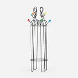 Roger Feraud, Coat rack, c. 1975, enameled steel, lacquered wood