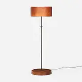 Chris Lehrecke, Floor lamp, 1995, walnut, blackened bronze