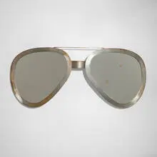 C. Jeré, Aviator Sunglasses wall mirror, 1980, steel, mirrored glass