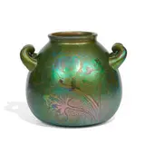 Jacques Sicard for Weller Pottery, Sicard twin-handled earthenware vase