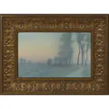 Lenore Asbury for Rookwood Pottery, Texas Scene: earthenware Vellum glaze plaque