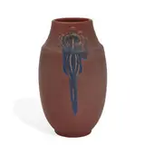 William E. Hentschel for Rookwood Pottery, carved and painted earthenware vase