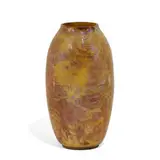 classic Fire Painted earthenware vase by Jr. for Middle Lane Pottery Theophilus Anthony Brouwer, sold Jun 2022