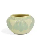 rare carved and painted earthenware vase by Mary Yancey for Iowa College Pottery, sold Jun 2022
