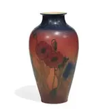 large porcelain vase by Elizabeth N. Lincoln for Rookwood Pottery, sold Jun 2022