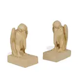 Teco Pottery, Pelican bookends, pair