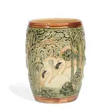 Knifewood earthenware vase by Weller Pottery, sold Jun 2022