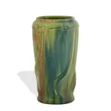 William E. Hentschel for Rookwood Pottery, carved and painted earthenware vase
