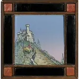 Mae Timberlake for Weller Pottery, Hudson earthenware scenic tile