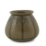 earthenware vase by Arthur Hennessey and Sarah Tutt for Marblehead Pottery, sold Jun 2022