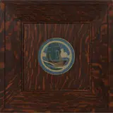 uncommon earthenware tile by Marblehead Pottery, sold Jun 2022