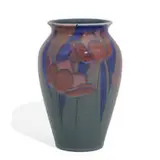 very stylish porcelain vase by Kataro Shirayamadani for Rookwood Pottery, sold Jun 2022
