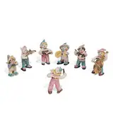 Overbeck Pottery, group of earthenware figurines, seven