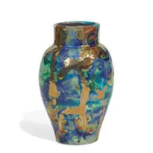 Paul J. Katrich, porcelain lusterware vase