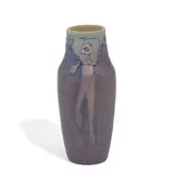 carved and painted earthenware vase by Sadie Irvine for Newcomb College Pottery, sold Jun 2022