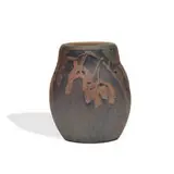 Henrietta Bailey for Newcomb College Pottery, carved and painted earthenware vase