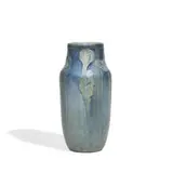 Henrietta Bailey for Newcomb College Pottery, carved and painted earthenware vase