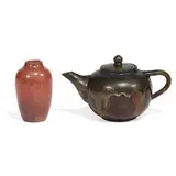 earthenware items, two by Joseph Fortune Meyer for Newcomb College Pottery, sold Jun 2022
