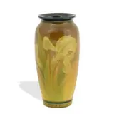 porcelain Yellow Tinted glaze vase by Carl Schmidt for Rookwood Pottery, sold Jun 2022