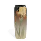 earthenware Iris glaze vase by Carl Schmidt for Rookwood Pottery, sold Jun 2022