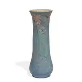 carved and painted earthenware vase by Sadie Irvine for Newcomb College Pottery, sold Jun 2022