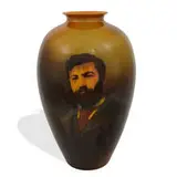 monumental earthenware Standard Glaze vase by Robert Bruce Horsfall for Rookwood Pottery, sold Jun 2022