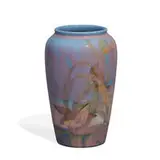 Decorated Porcelain scenic vase by Arthur Conant for Rookwood Pottery, sold Jun 2022