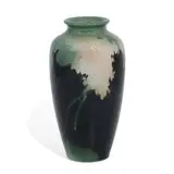 rare earthenware Black Iris glaze vase by Fred Rothenbusch for Rookwood Pottery, sold Jun 2022