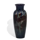 porcelain Black Opal glaze vase by Kataro Shirayamadani for Rookwood Pottery, sold Jun 2022