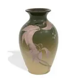 earthenware Iris glaze vase by Fred Rothenbusch for Rookwood Pottery, sold Jun 2022