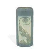 earthenware Vellum glaze vase by Sara Sax for Rookwood Pottery, sold Jun 2022
