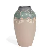 earthenware Vellum glaze vase by Lorinda Epply for Rookwood Pottery, sold Jun 2022