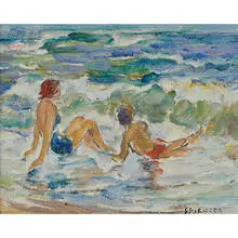 Francesco J. Spicuzza, Two Figures at the Beach