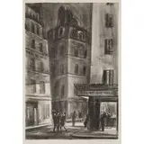 Reginald Marsh, Rue St. Jacques, 1928