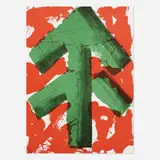 Howard Hodgkin, Welcome (from the Art and Sport portfolio), 1983, lithograph in colors on Rives BFK