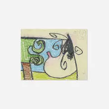 Carroll Dunham, Untitled, 2009, crayon on paper
