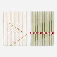 Tomma Abts, Untitled (Red Gap) and Untitled (Floating Rectangle), 2012, lithograph and aquatint in colors