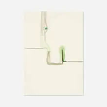 Tomma Abts, Untitled, 2003, ink and watercolor on paper