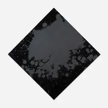 Lozenge by Ned Vena, 2010, acid etched black mirror, sold Sep 2020